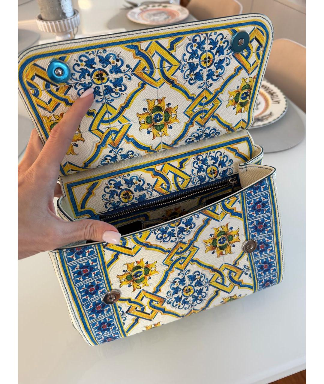 DOLCE&GABBANA Мульти кожаная сумка тоут, фото 6