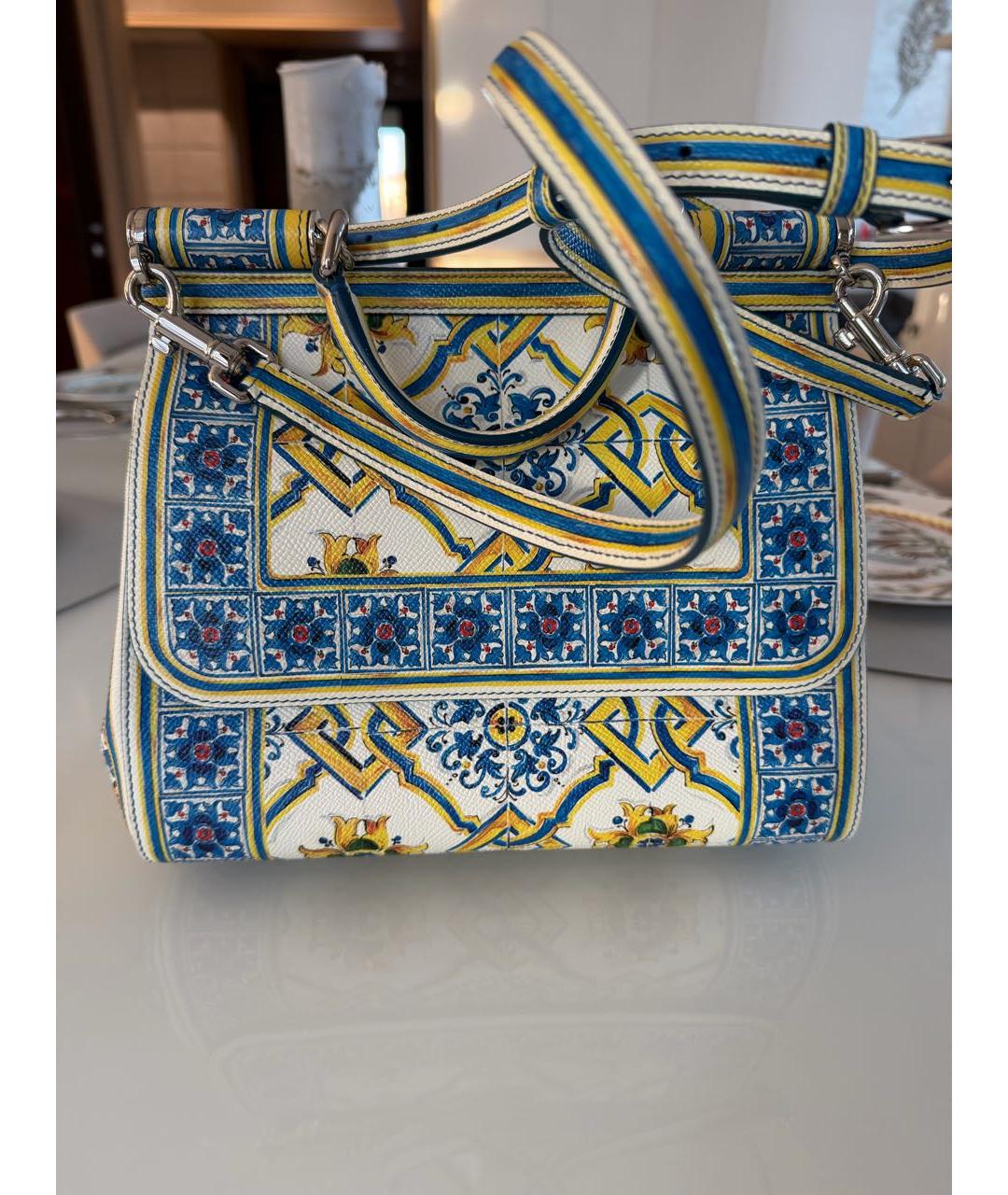 DOLCE&GABBANA Мульти кожаная сумка тоут, фото 5