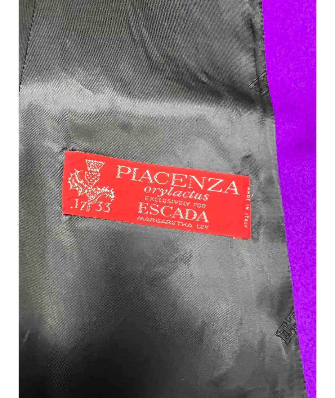 ESCADA Фиолетовый шерстяной жакет/пиджак, фото 6