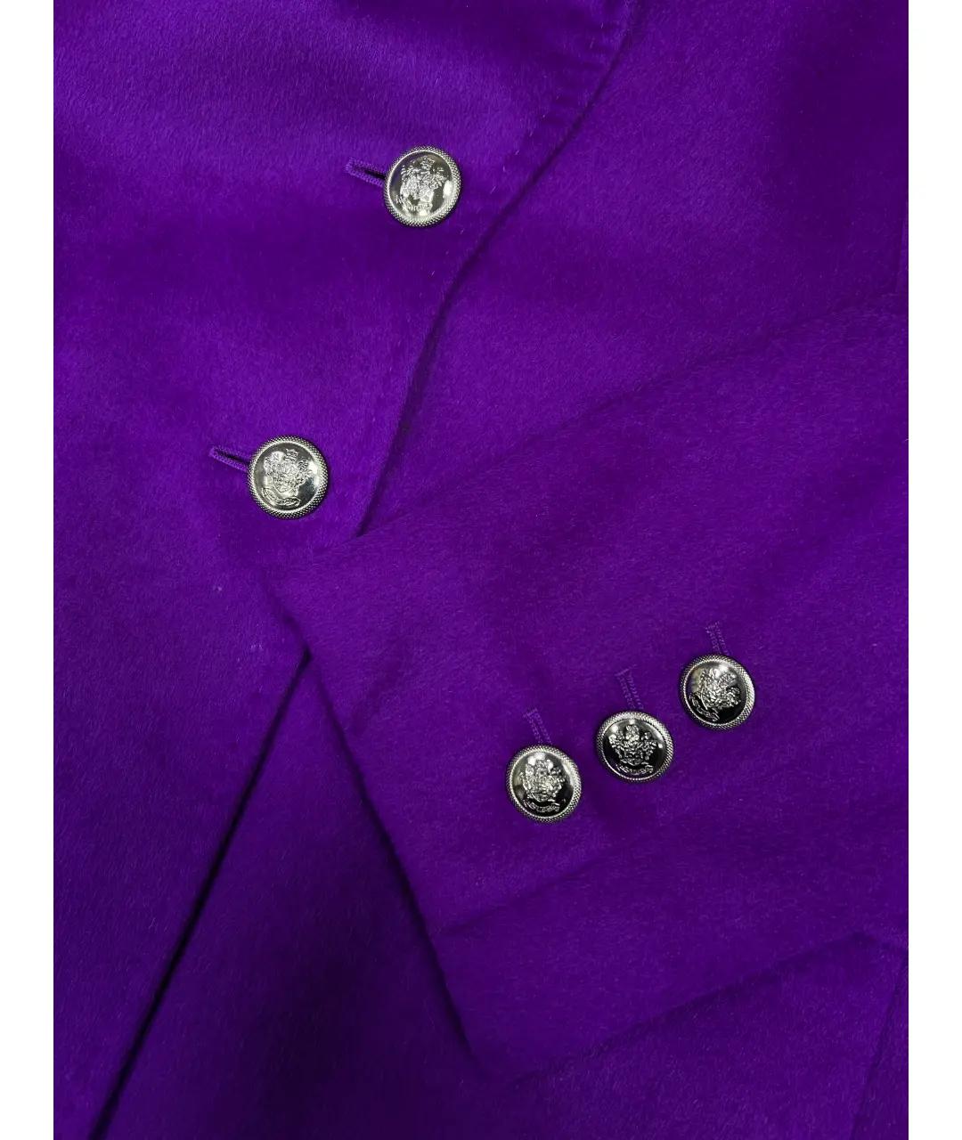 ESCADA Фиолетовый шерстяной жакет/пиджак, фото 7