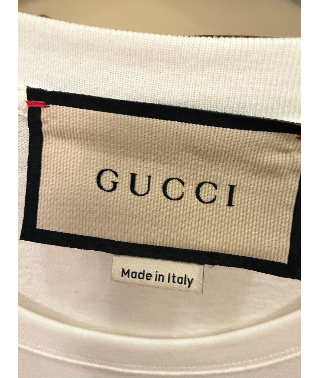 GUCCI Хлопковая футболка, фото 3