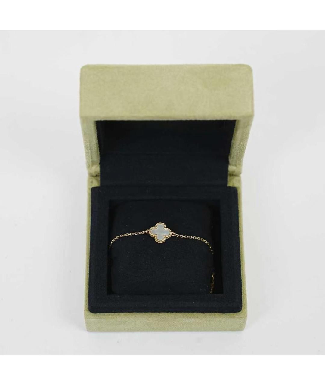 VAN CLEEF & ARPELS Белый браслет из желтого золота, фото 2