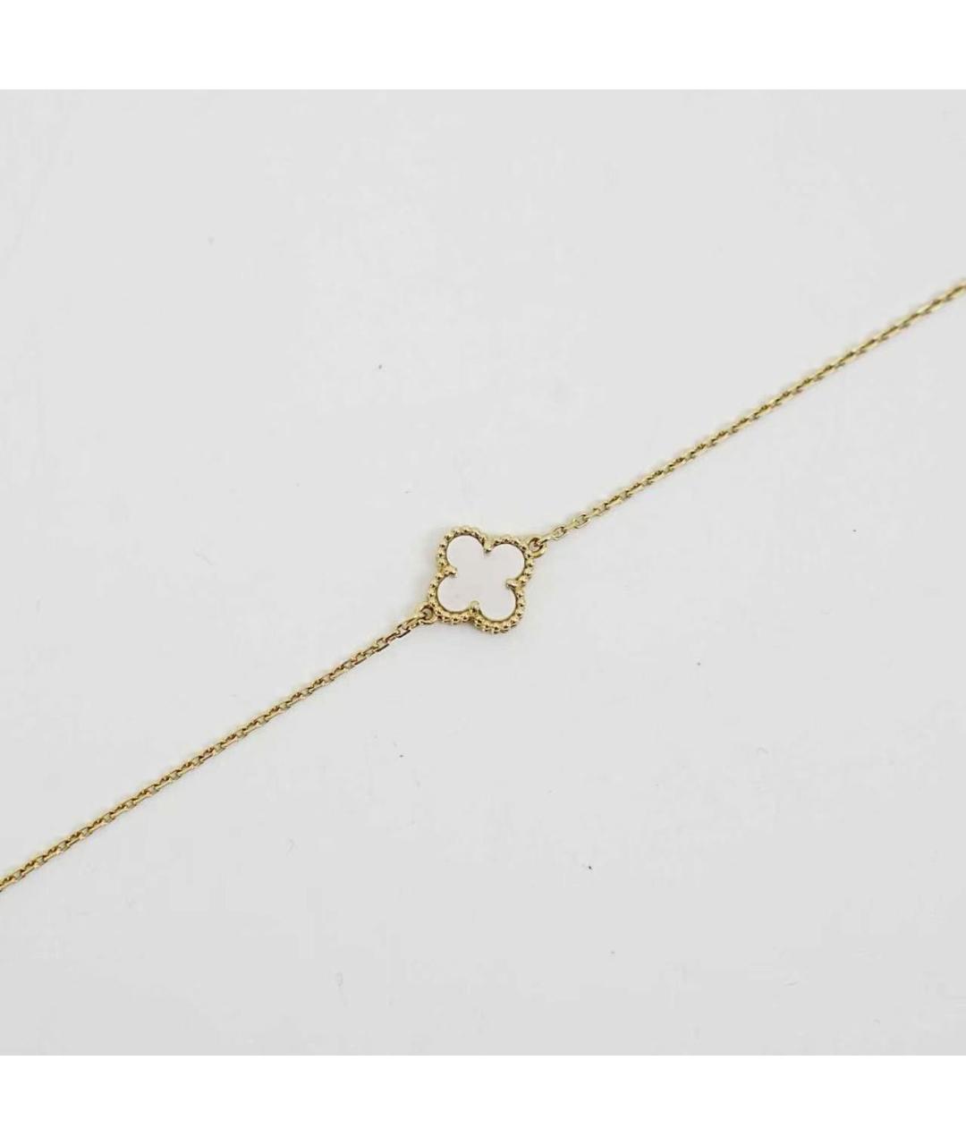 VAN CLEEF & ARPELS Белый браслет из желтого золота, фото 5