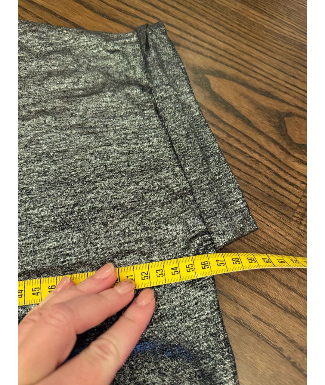 BALMAIN Серая льняная футболка, фото 3