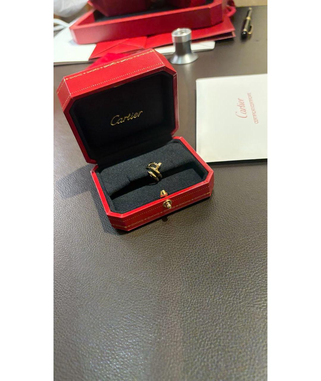 CARTIER Желтые серьги из желтого золота, фото 3