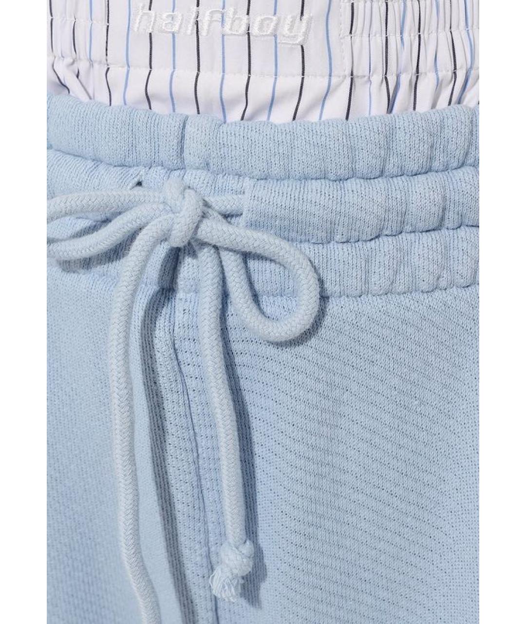 HALFBOY Голубые хлопковые спортивные брюки и шорты, фото 4