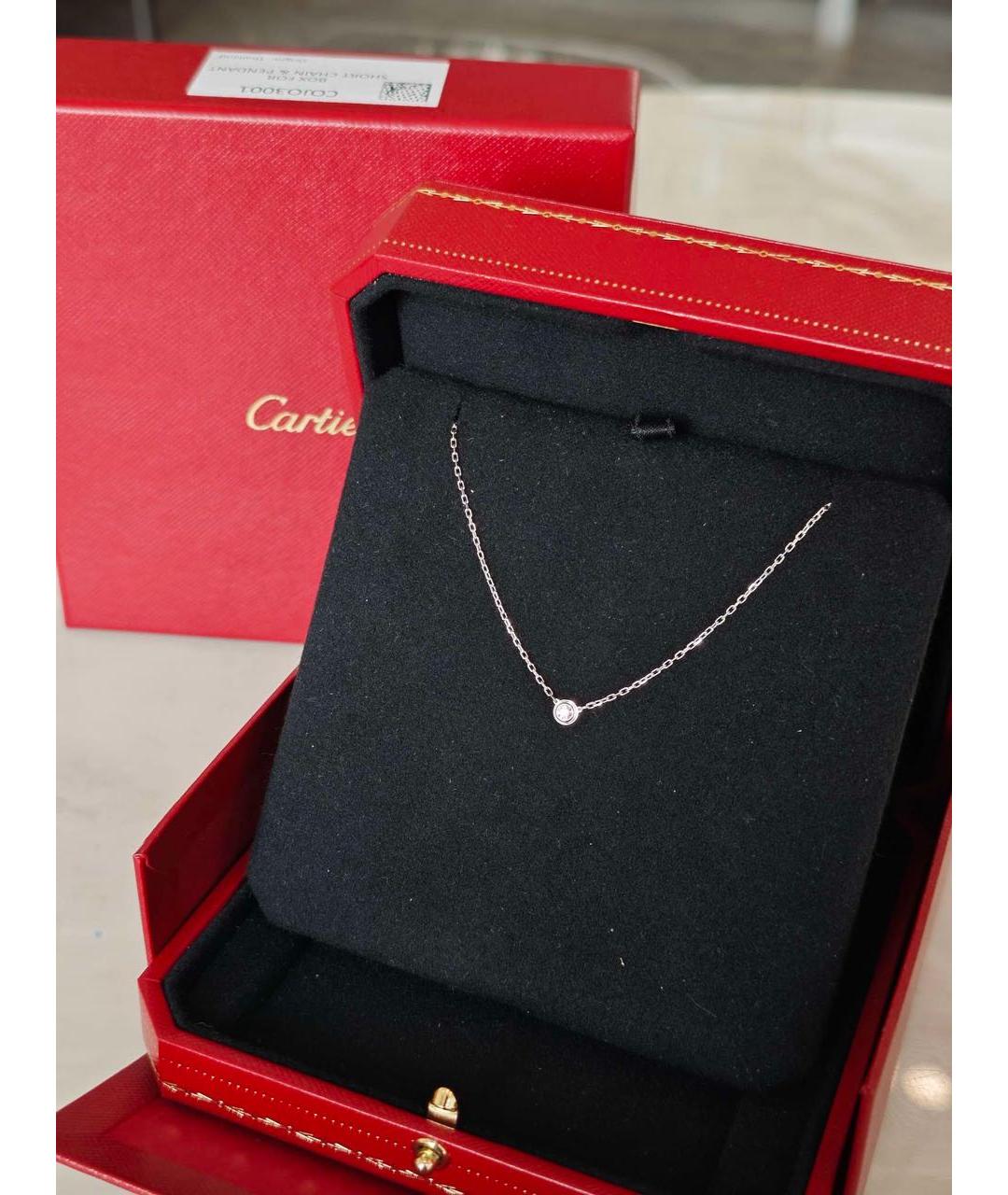 CARTIER Белое колье из белого золота, фото 3