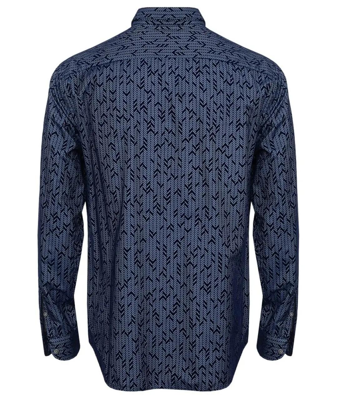 EMPORIO ARMANI Синяя кэжуал рубашка, фото 2