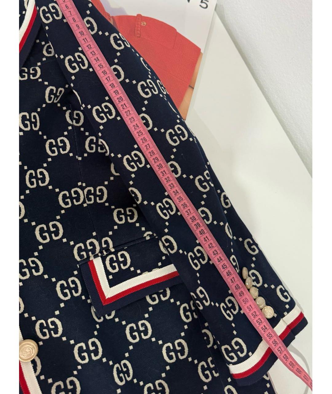 GUCCI Темно-синий жакет/пиджак, фото 7