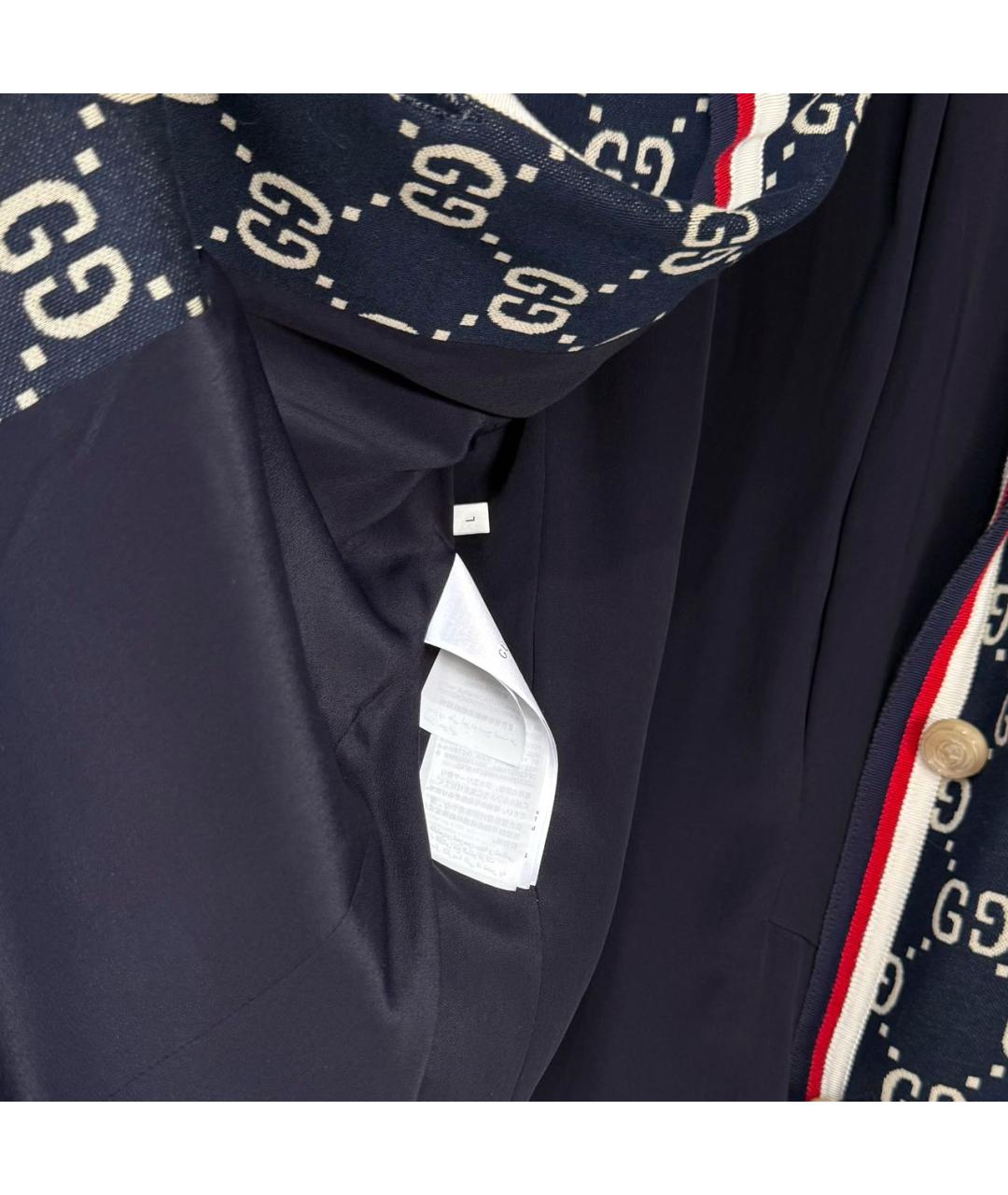 GUCCI Темно-синий жакет/пиджак, фото 5