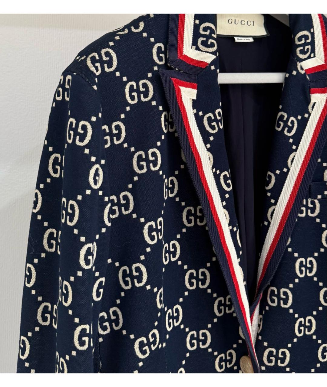 GUCCI Темно-синий жакет/пиджак, фото 3