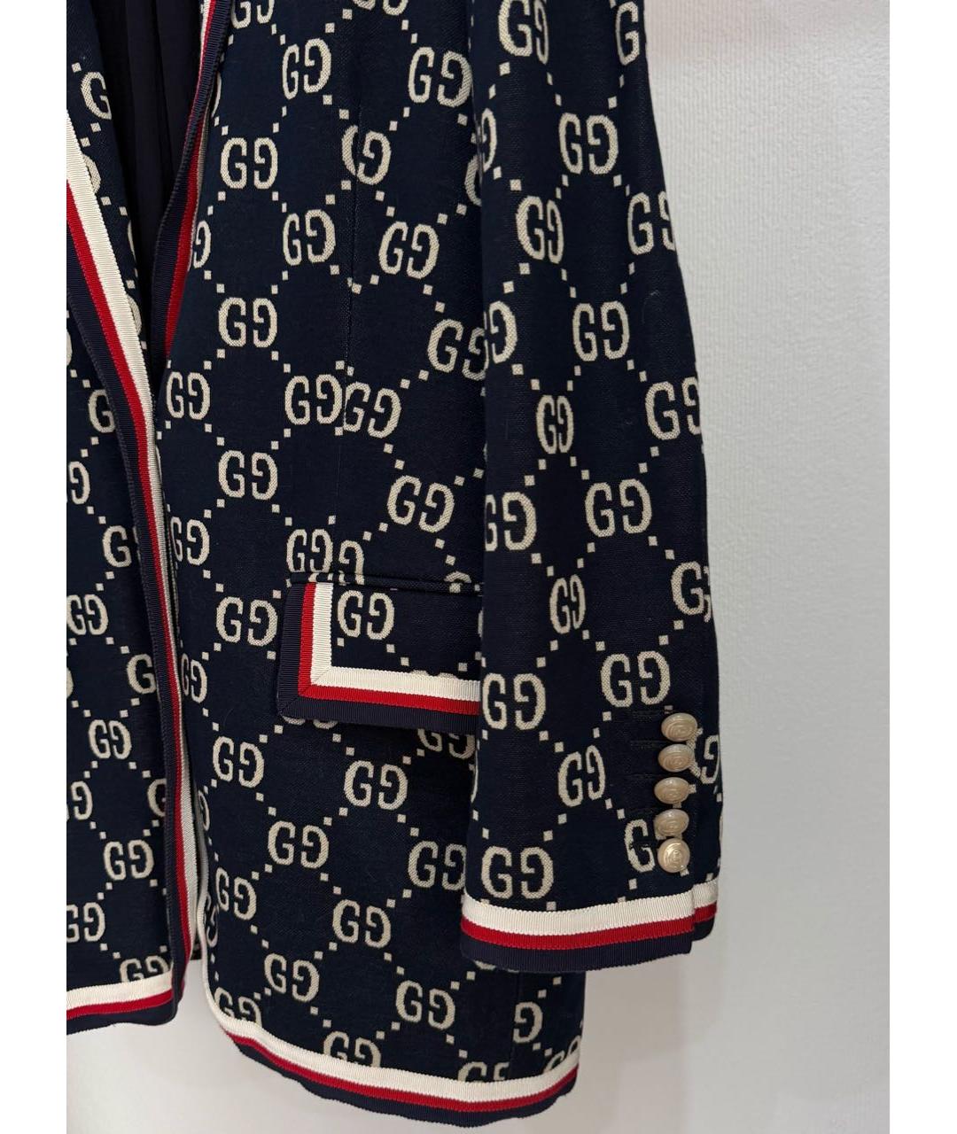 GUCCI Темно-синий жакет/пиджак, фото 4