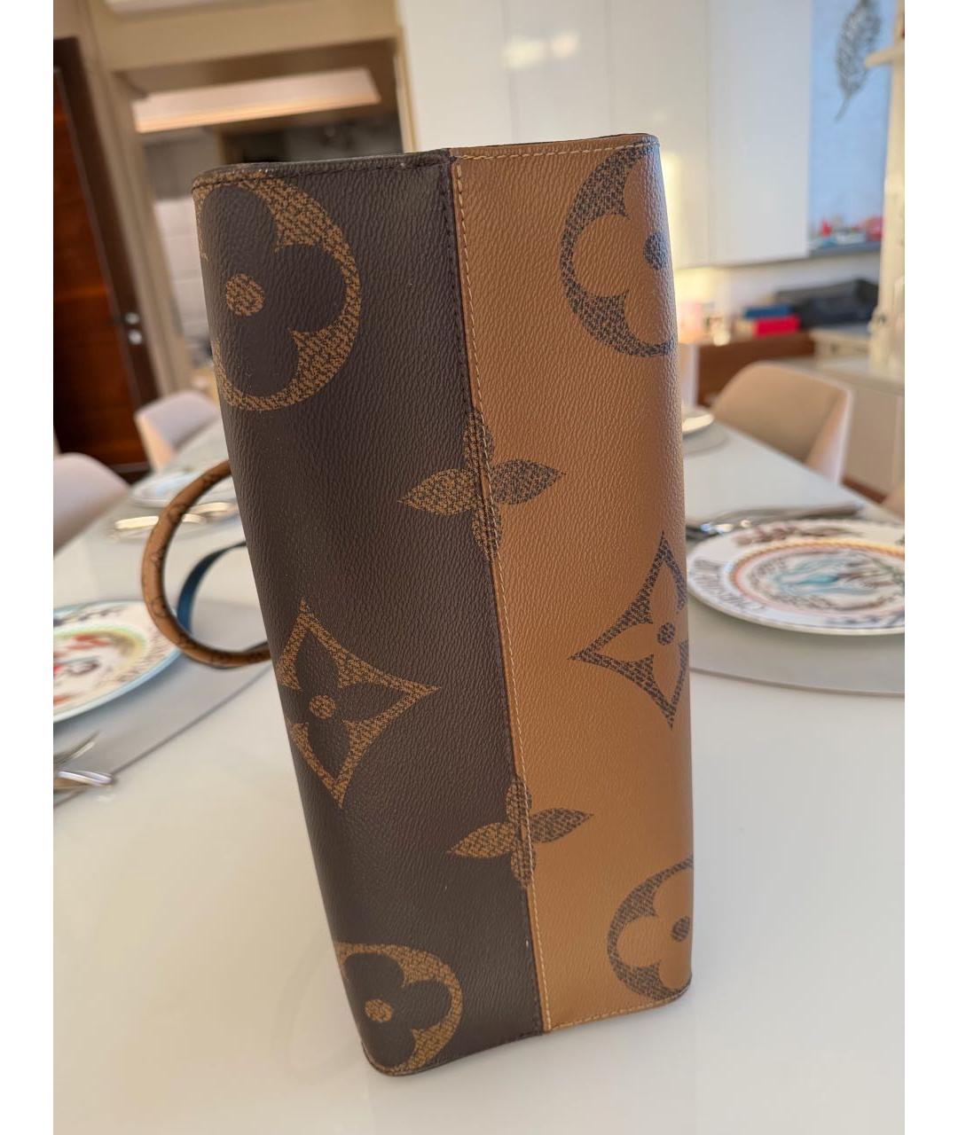 LOUIS VUITTON Коричневая сумка тоут, фото 8