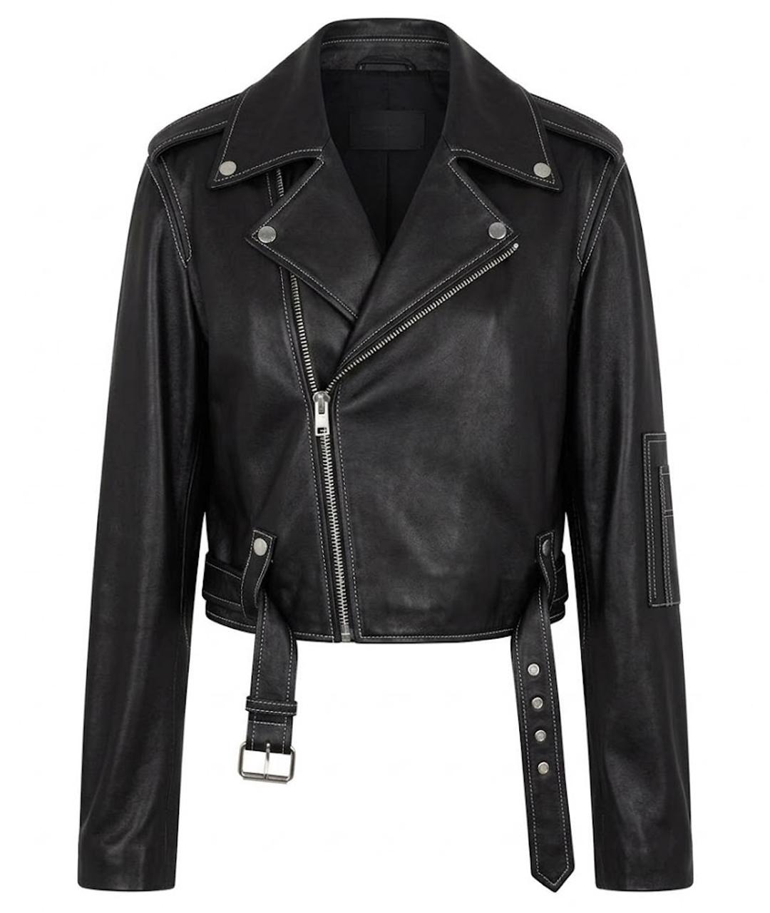 MANOKHI Черная кожаная куртка, фото 1