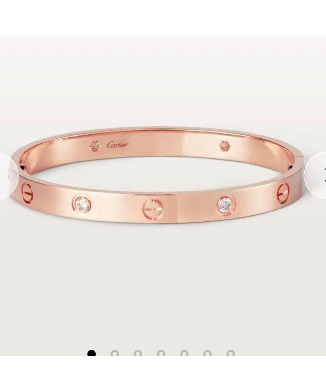 CARTIER Розовый браслет из розового золота, фото 5