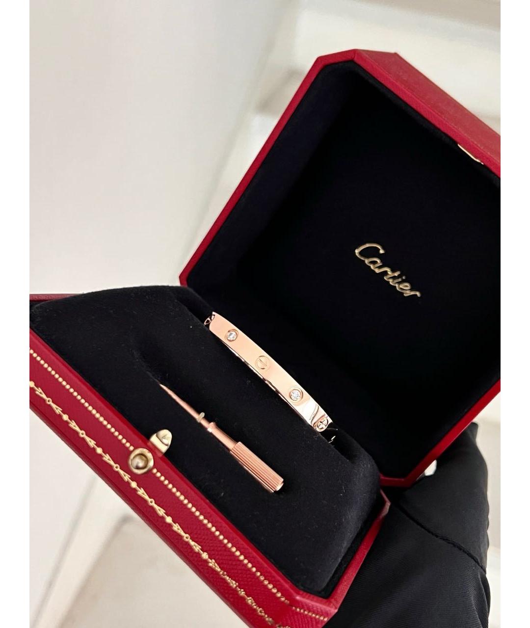 CARTIER Розовый браслет из розового золота, фото 2