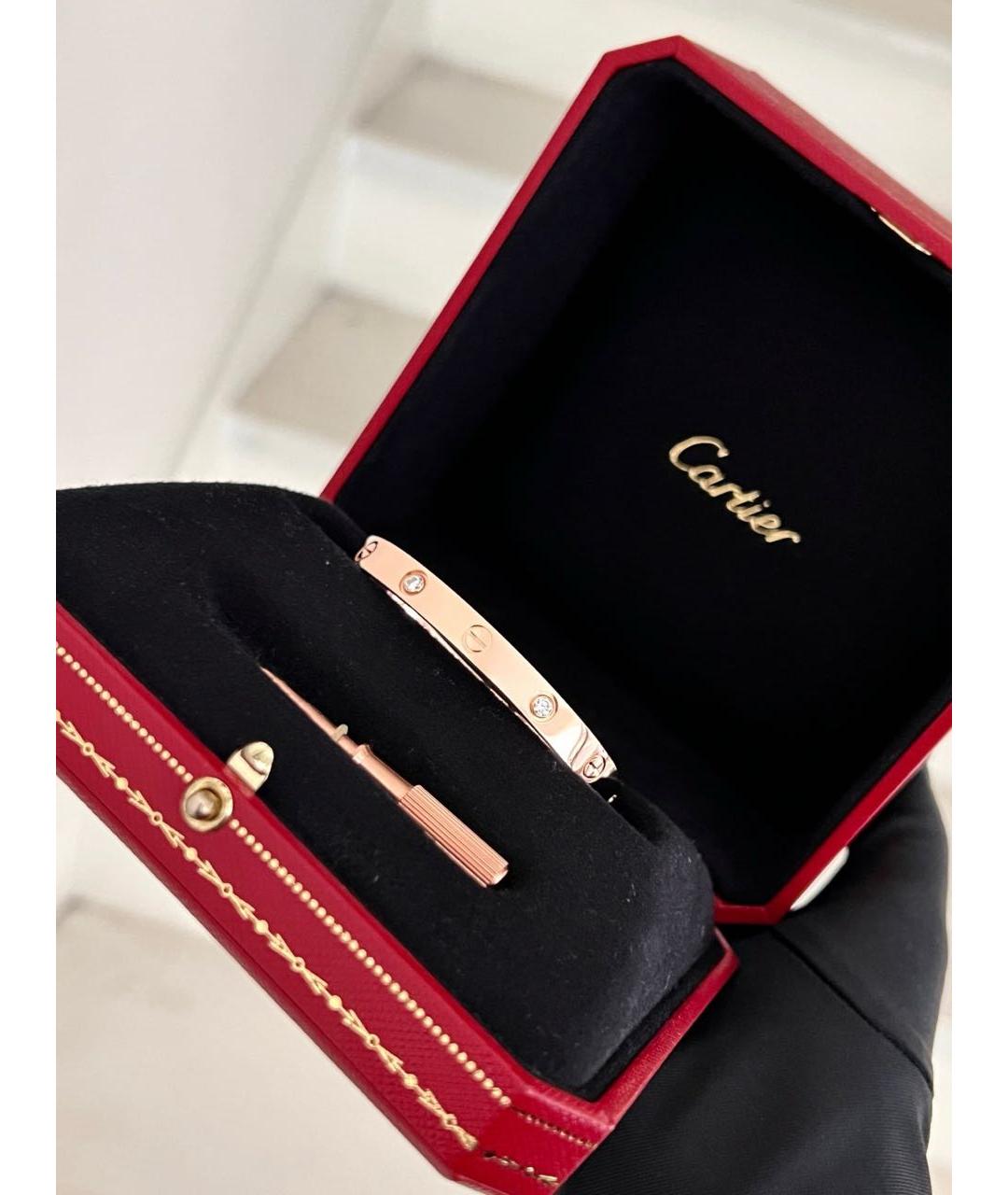 CARTIER Розовый браслет из розового золота, фото 3