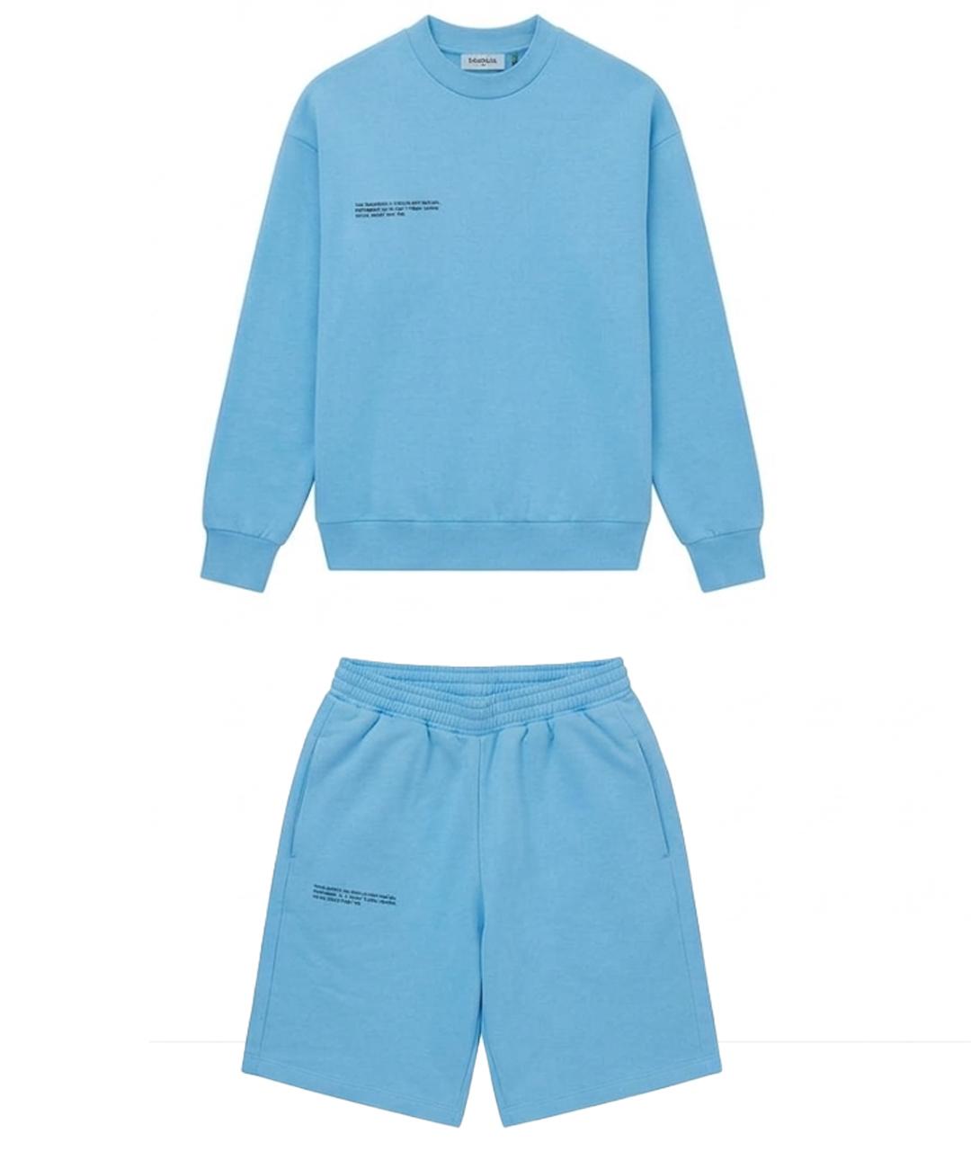 THE PANGAIA Голубой хлопковый костюм с брюками, фото 1