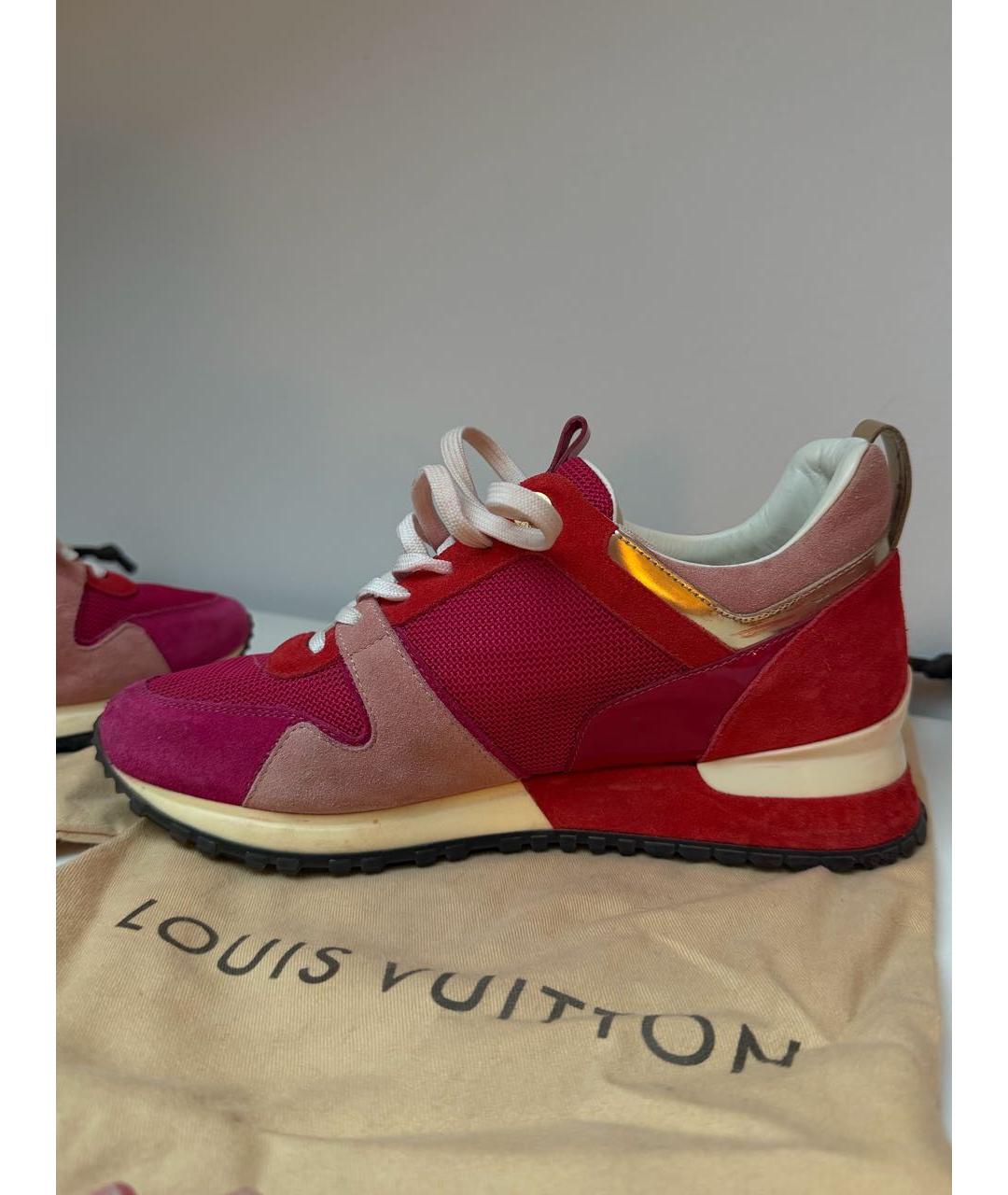 LOUIS VUITTON Фуксия замшевые кеды, фото 6