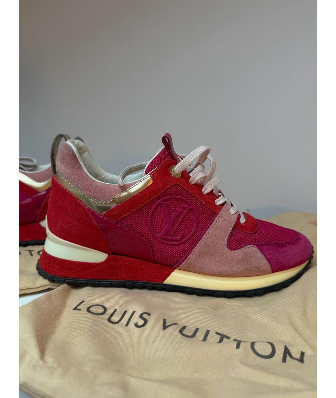LOUIS VUITTON Фуксия замшевые кеды, фото 8