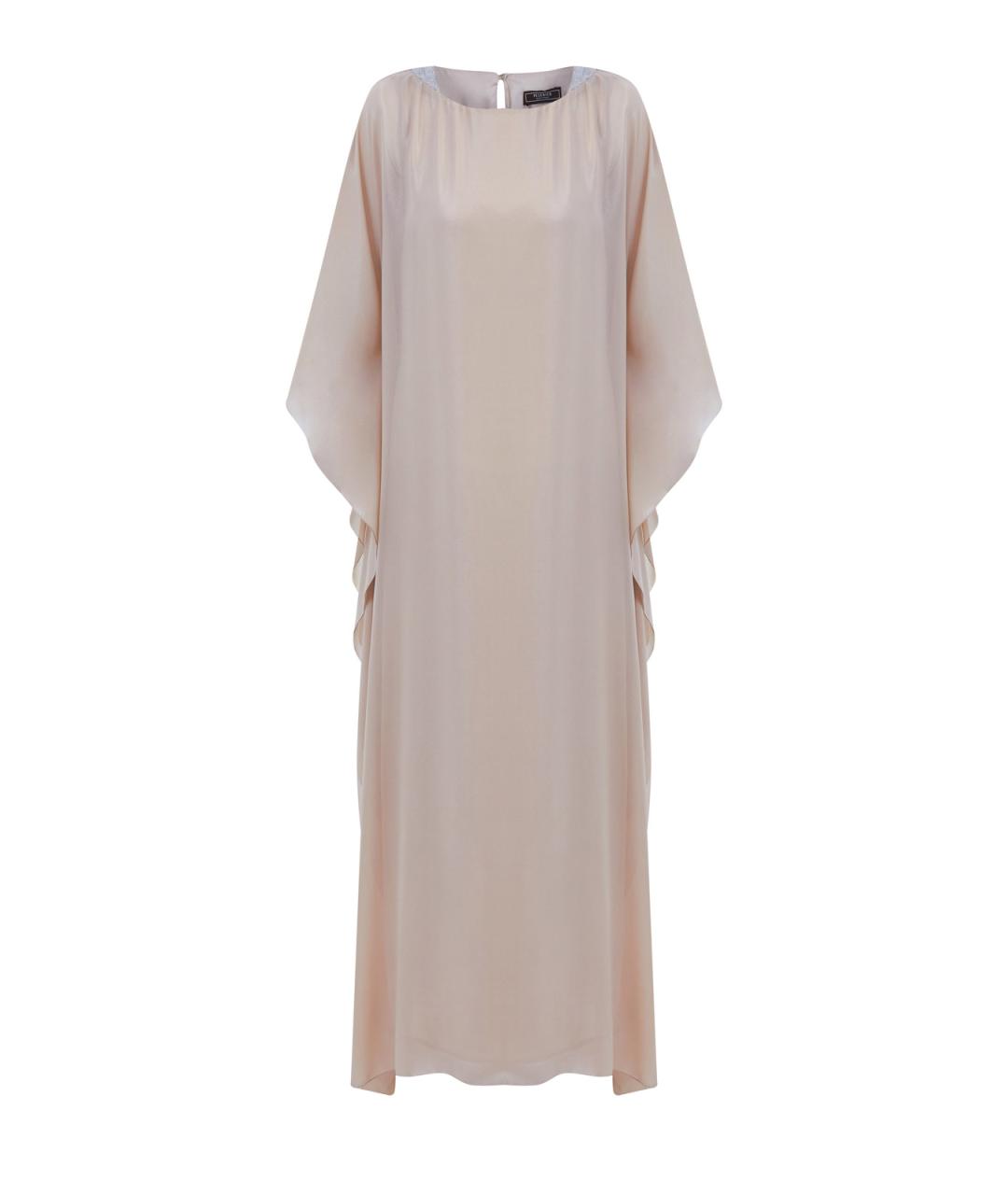 PESERICO Бежевое полиэстеровое повседневное платье, фото 1