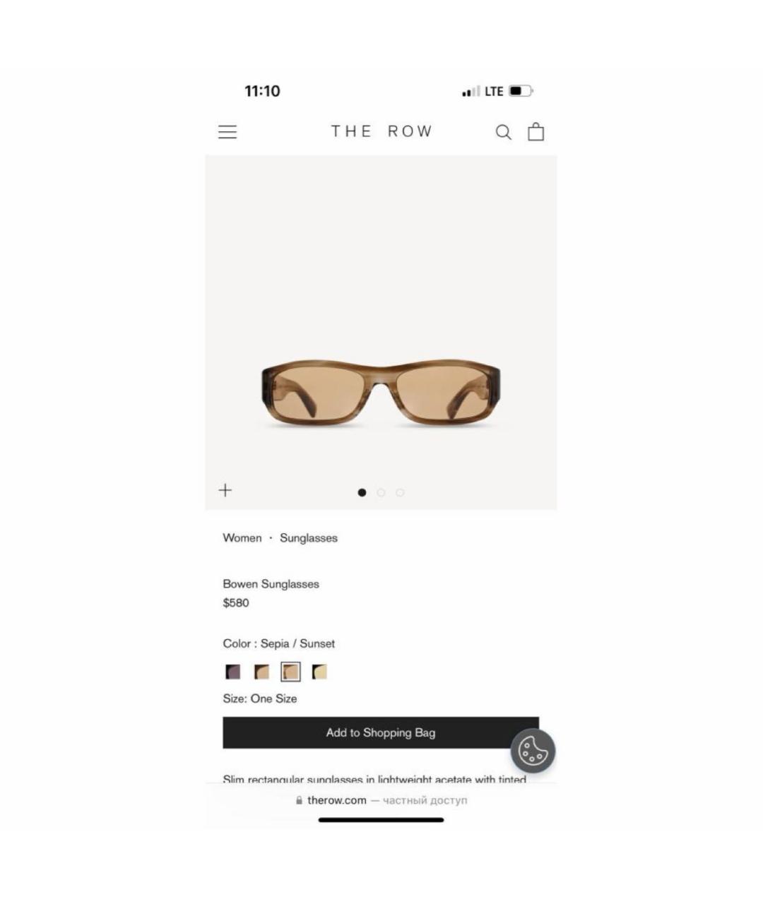 THE ROW Солнцезащитные очки, фото 1