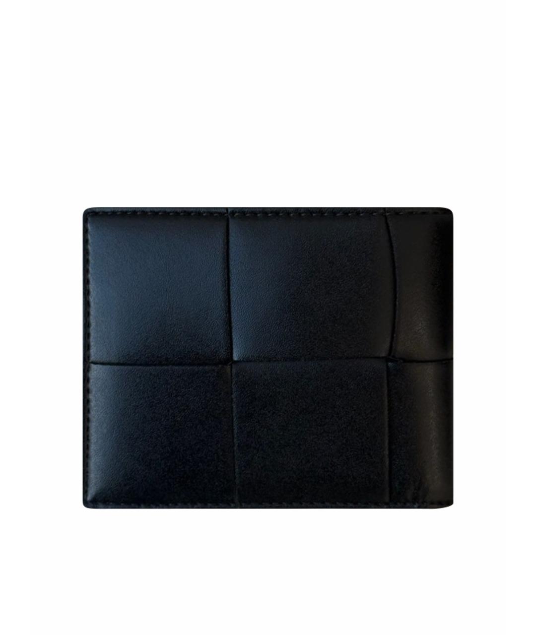 BOTTEGA VENETA Черный кожаный кошелек, фото 1