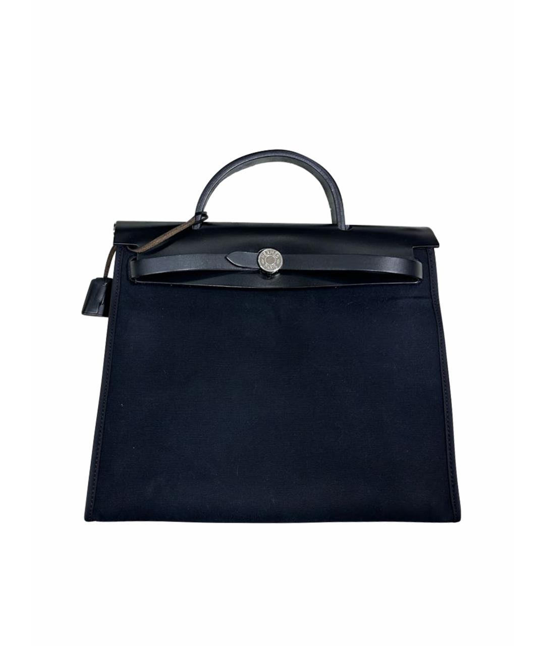 HERMES Черная сумка с короткими ручками, фото 1