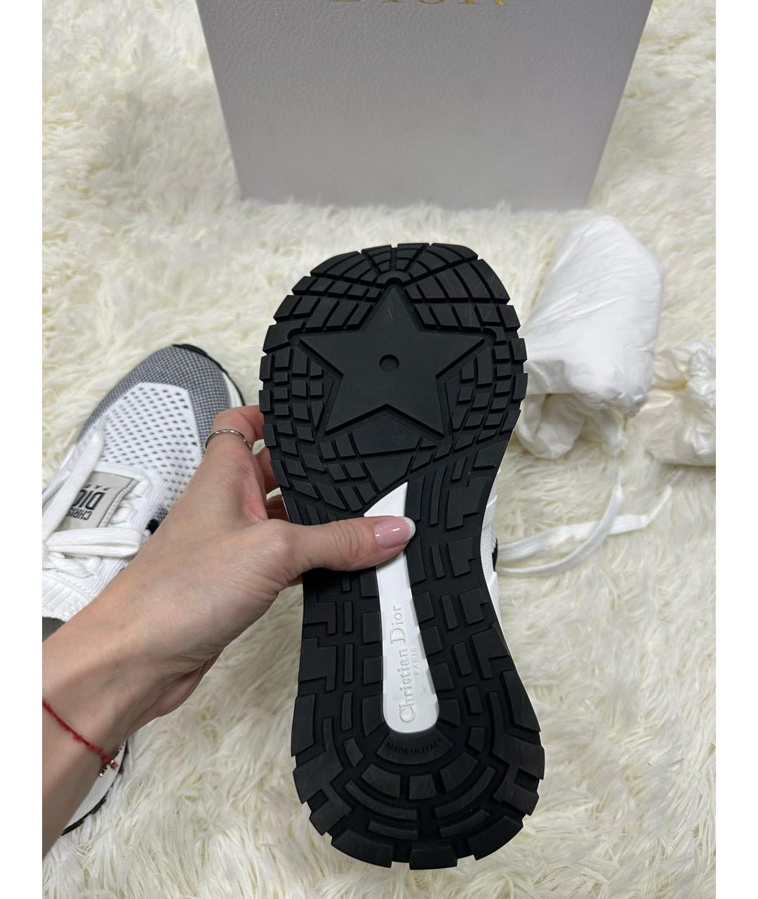 CHRISTIAN DIOR Белые текстильные кеды, фото 5