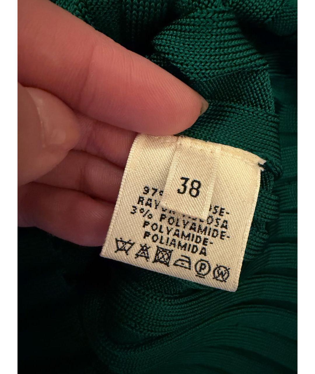 HERMES Зеленый вискозный джемпер / свитер, фото 3