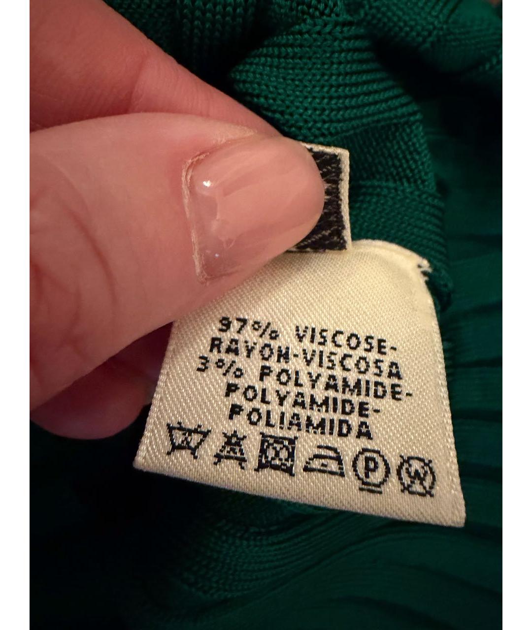 HERMES Зеленый вискозный джемпер / свитер, фото 4