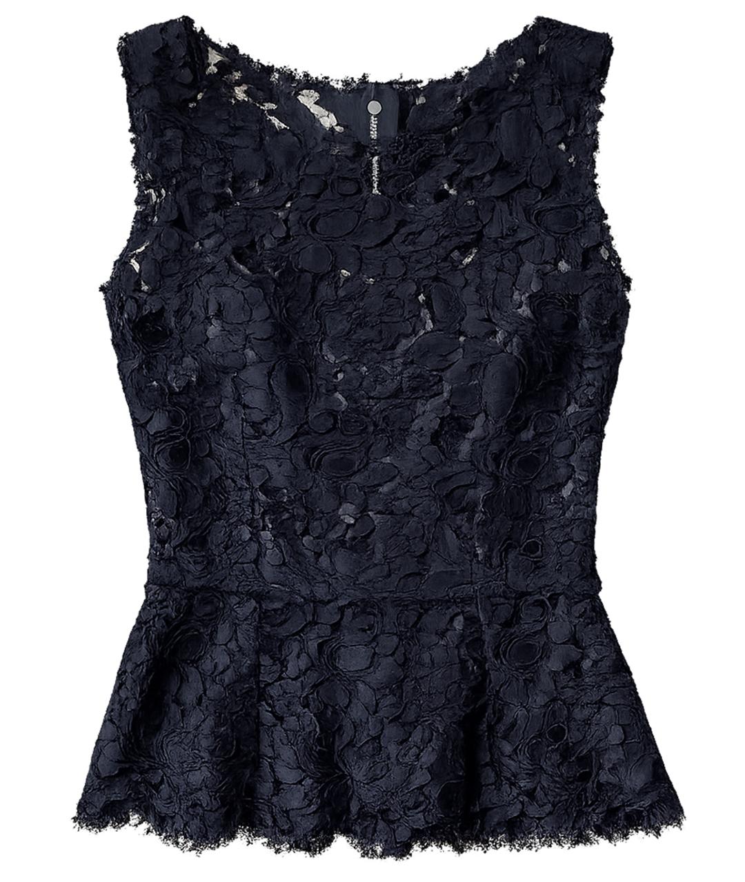 DOLCE&GABBANA Черная кружевная блузы, фото 1