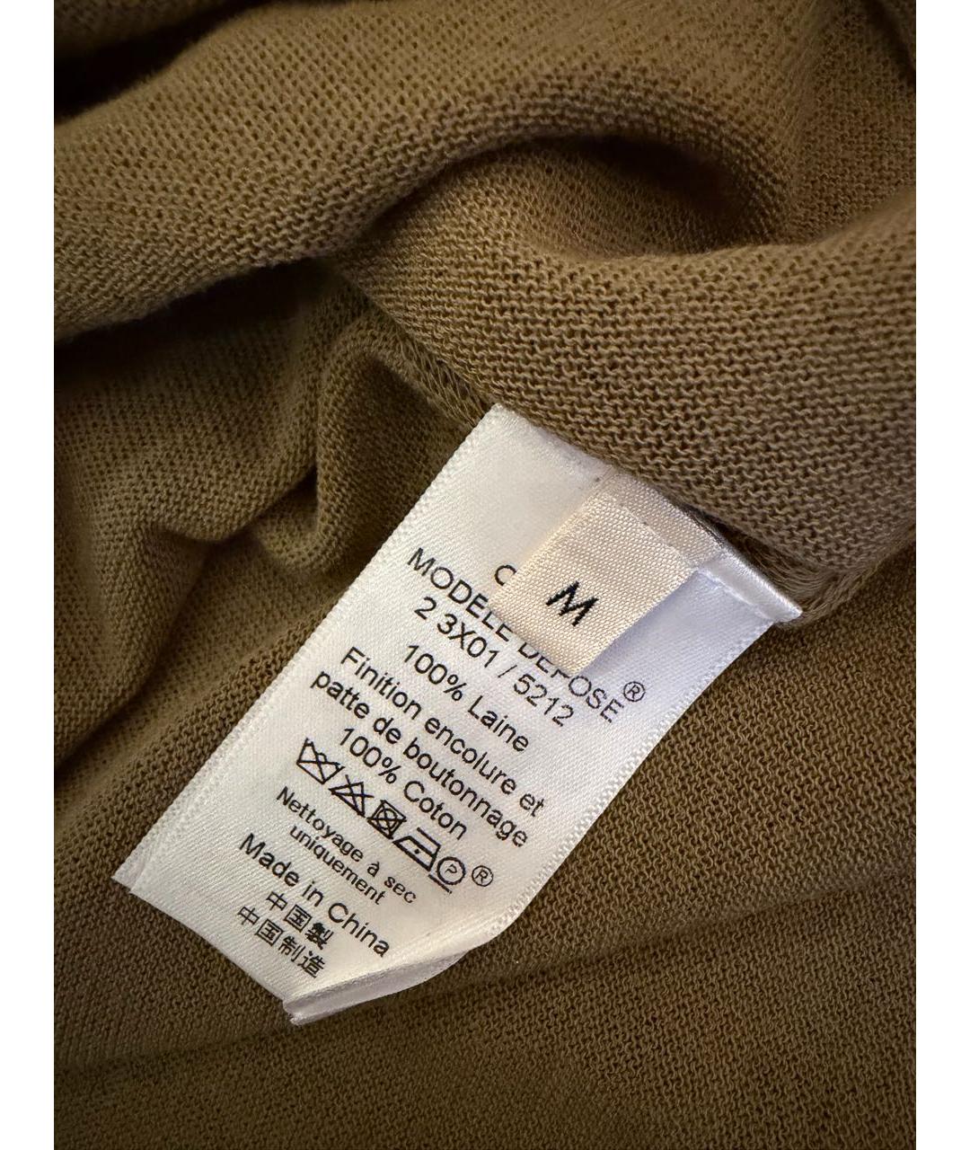 CELINE Хаки льняная майка, фото 3