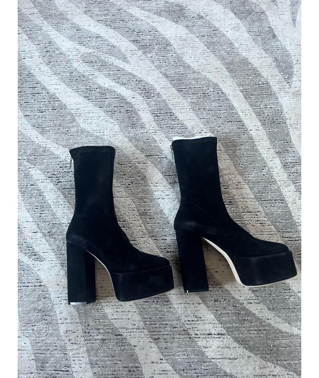 PARIS TEXAS Черные замшевые ботильоны, фото 6