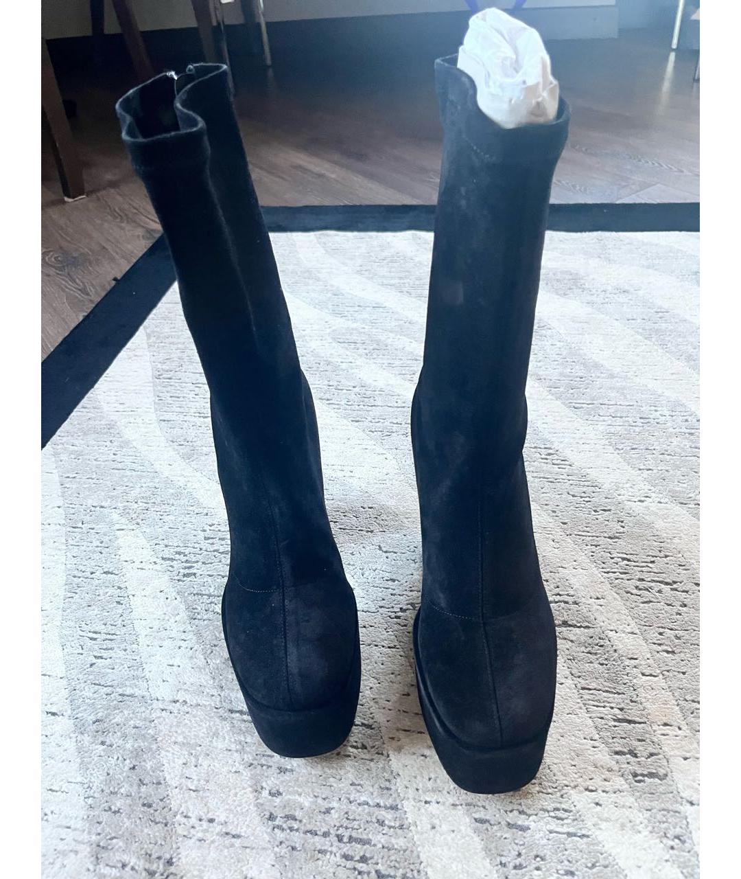 PARIS TEXAS Черные замшевые ботильоны, фото 2