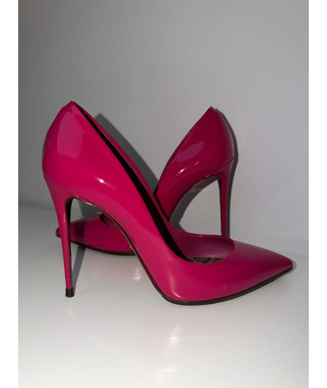 DOLCE&GABBANA Фуксия туфли из лакированной кожи, фото 9