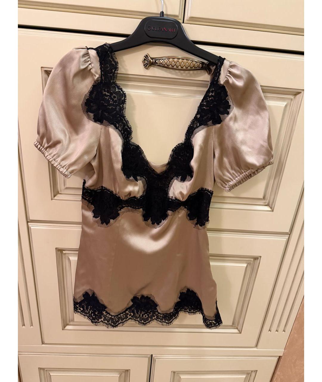 DOLCE&GABBANA Шелковая майка, фото 3