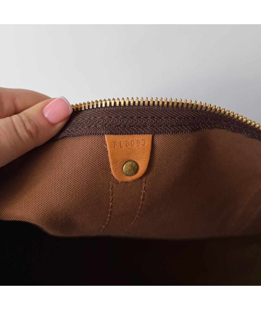 LOUIS VUITTON Коричневая дорожная/спортивная сумка из искусственной кожи, фото 4