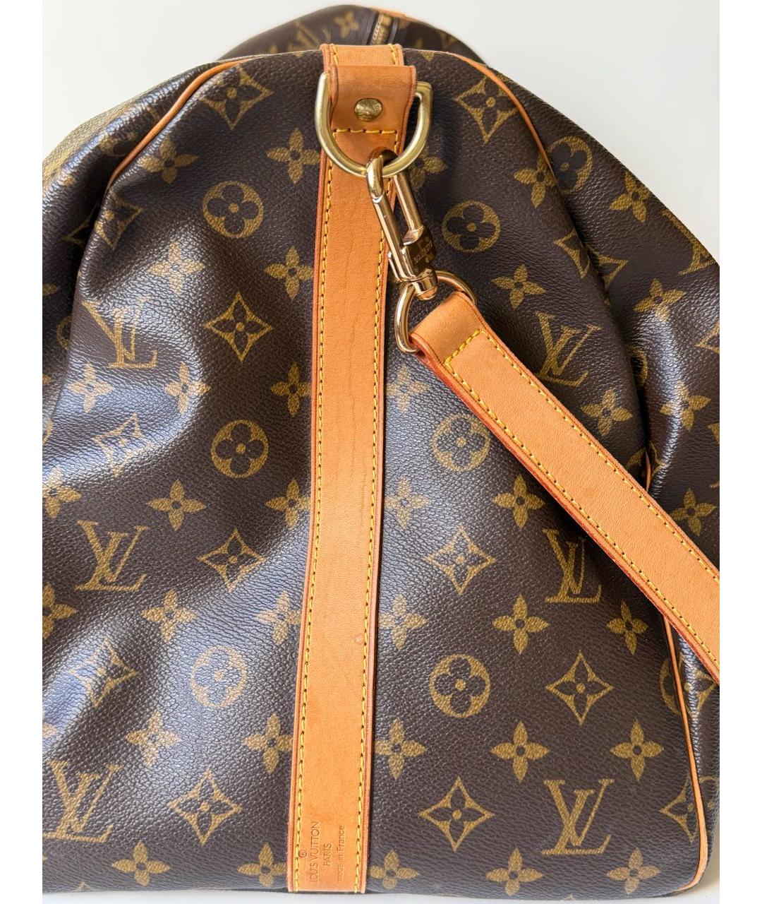 LOUIS VUITTON Коричневая дорожная/спортивная сумка из искусственной кожи, фото 7