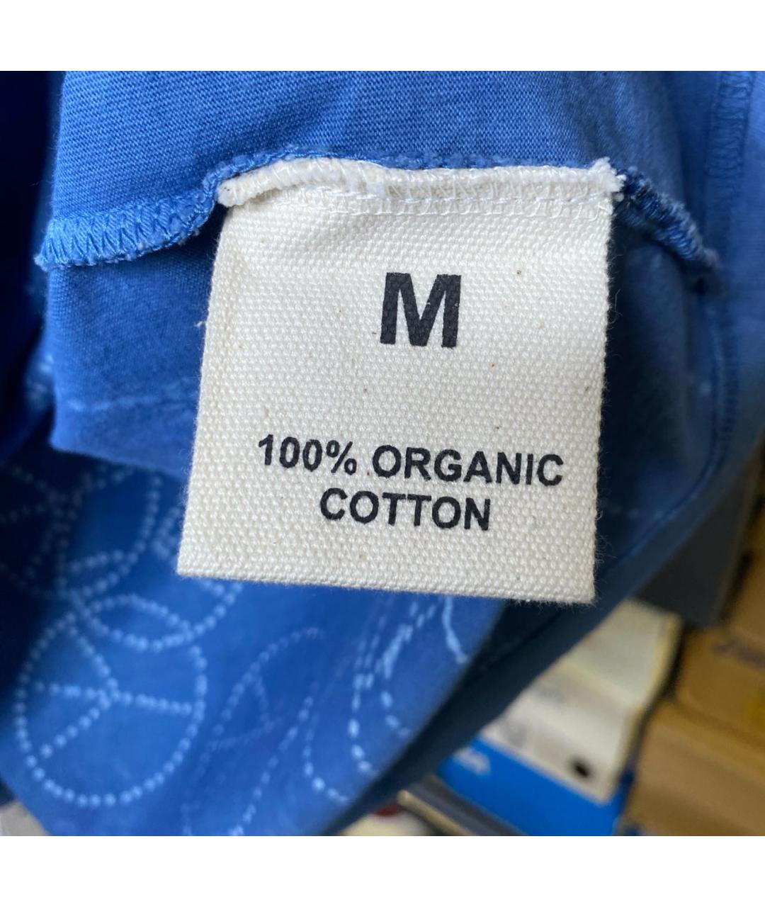 STORY mfg. Синяя хлопковая футболка, фото 7