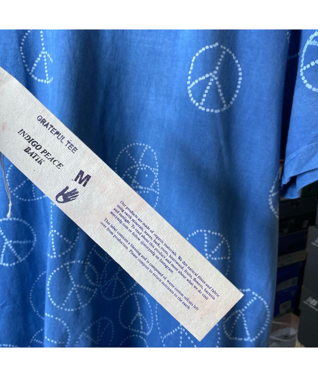STORY mfg. Синяя хлопковая футболка, фото 6