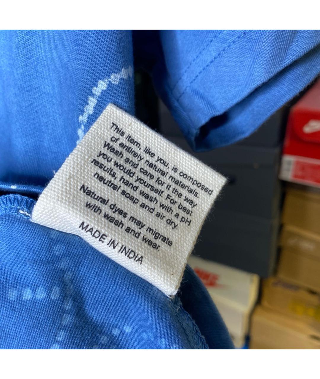 STORY mfg. Синяя хлопковая футболка, фото 8