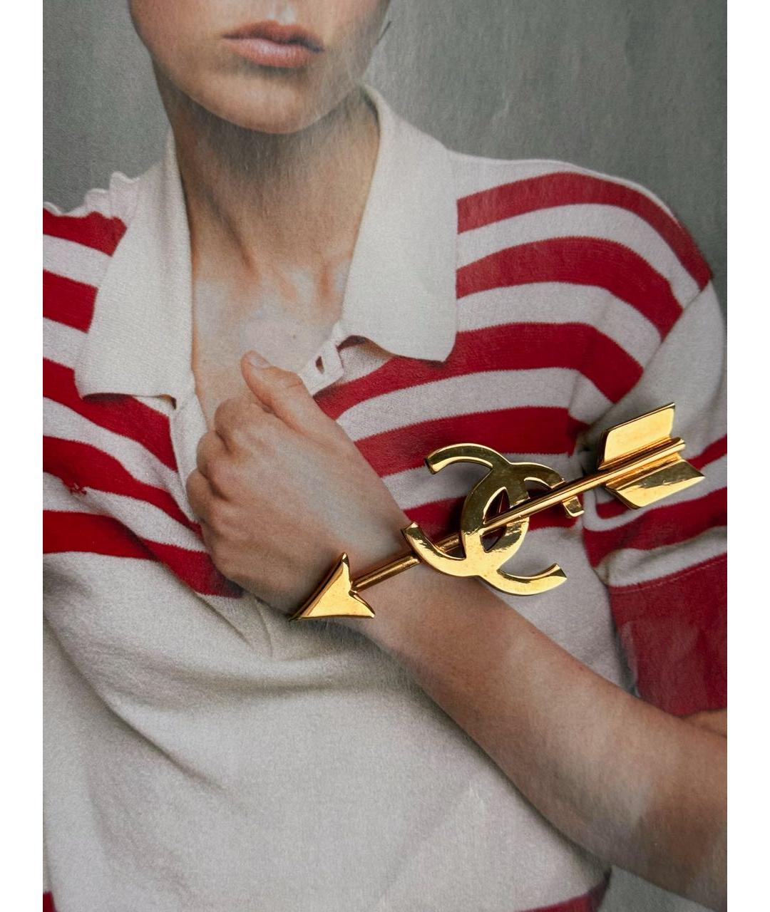 CHANEL Золотая булавка / брошь, фото 4