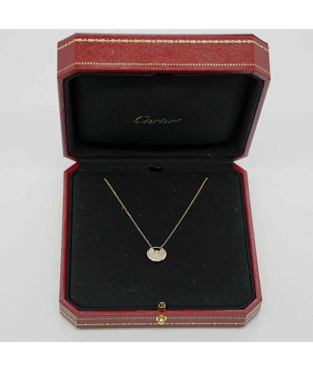 CARTIER Белое колье из желтого золота, фото 2