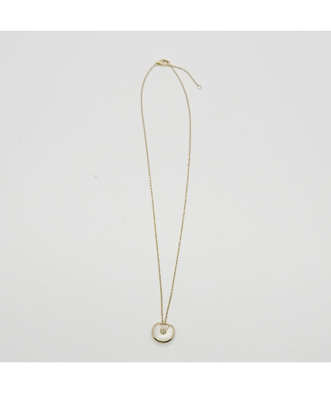 CARTIER Белое колье из желтого золота, фото 5