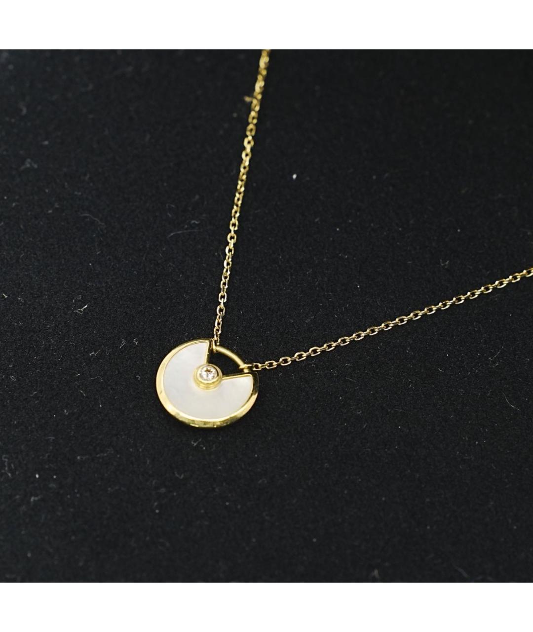 CARTIER Белое колье из желтого золота, фото 6