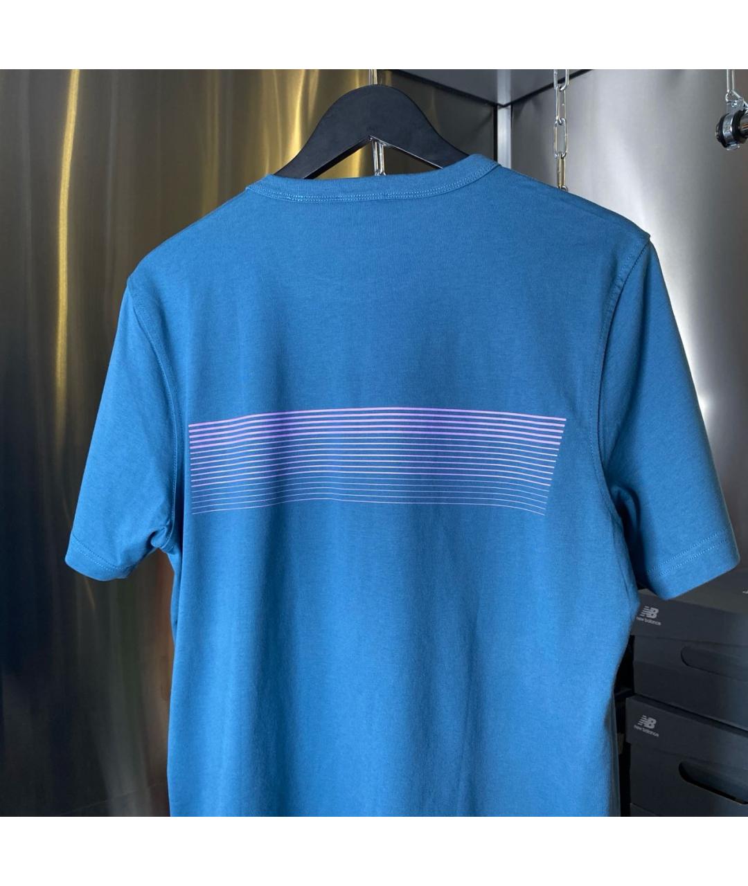 DIESEL Синяя хлопковая футболка, фото 3