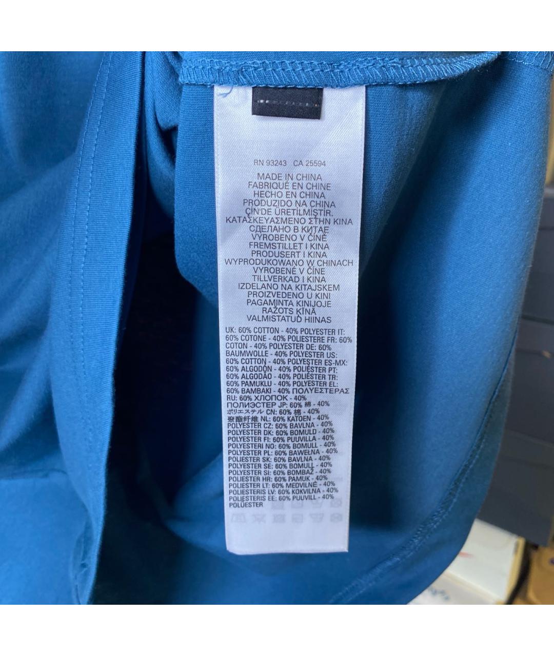 DIESEL Синяя хлопковая футболка, фото 5