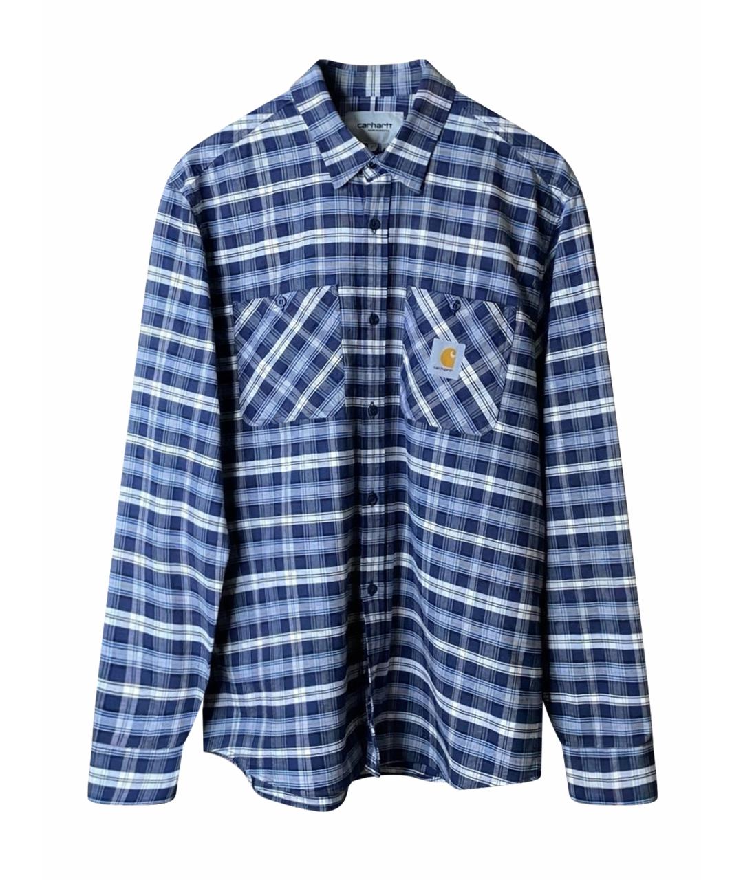 CARHARTT WIP Голубая хлопковая кэжуал рубашка, фото 1