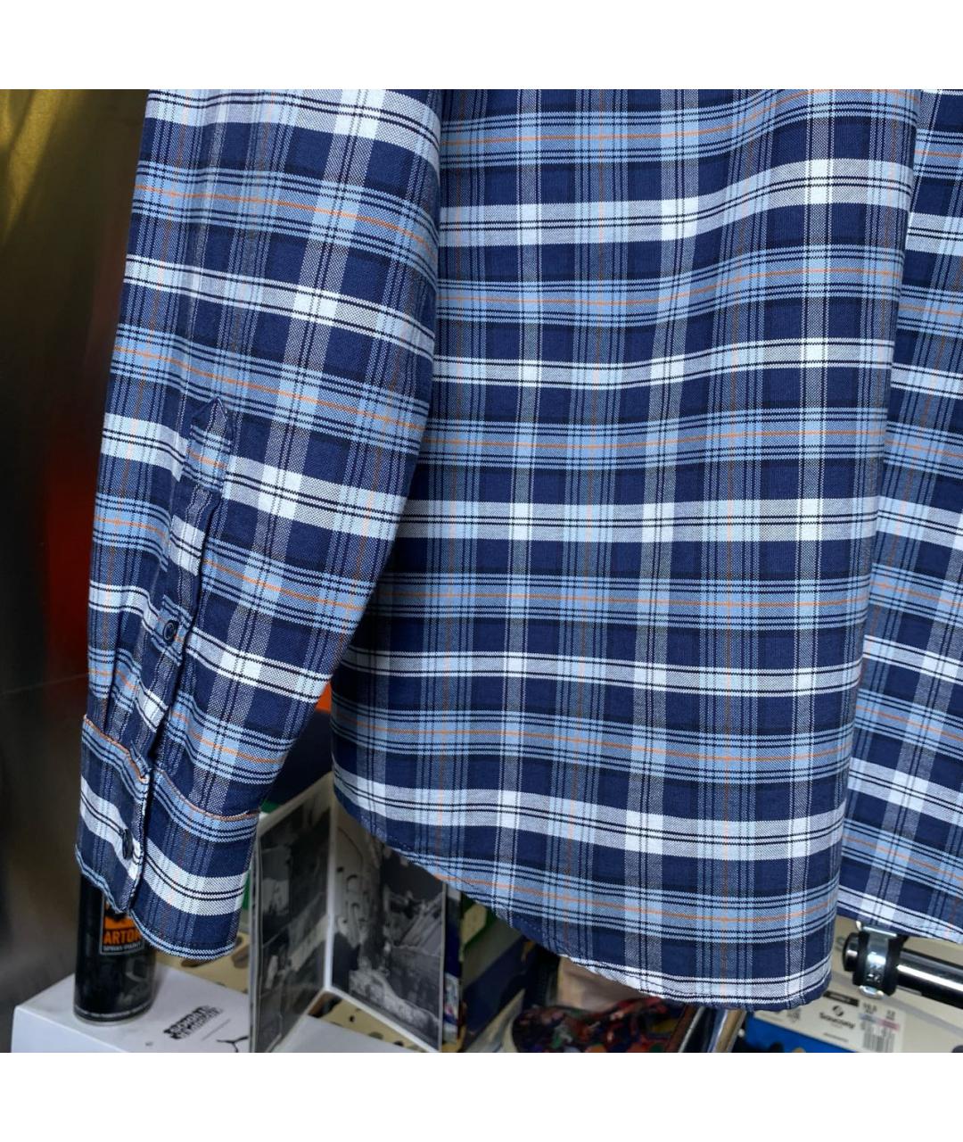 CARHARTT WIP Голубая хлопковая кэжуал рубашка, фото 8